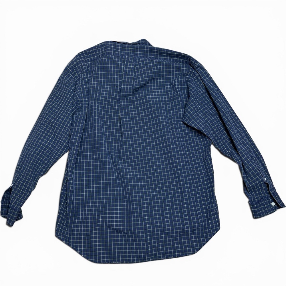 VTG Ralph Lauren Blake Shirt Mens Large Blue Green Plaid Button Down 90s Preppy - Picture 10 of 10